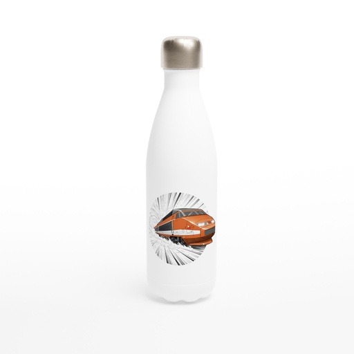 [da9315c2-3a46-49cb-a963-22a4719c5ca8] Bouteille Isotherme "TGV Orange" Élégante 500ml – Acier Inoxydable Double Paroi