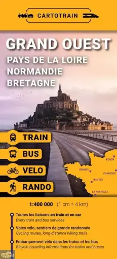 [233265] Cartotrain - FRANCE GRAND OUEST en train+bus