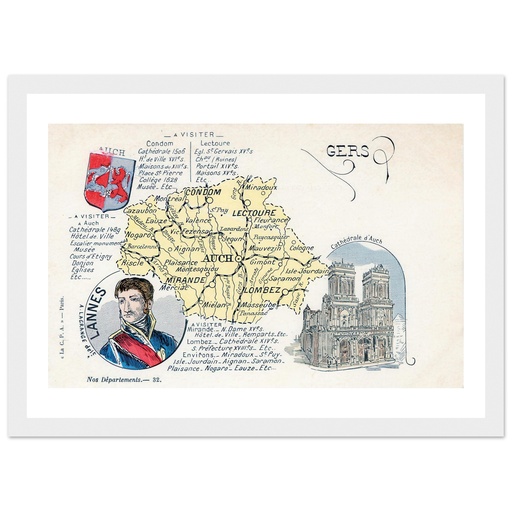 Cartographie département du Gers