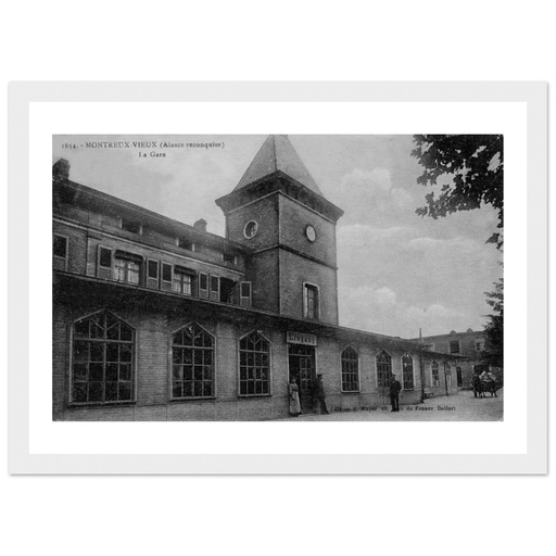 Montreux Vieux - L'Alsace reconquise - la Gare