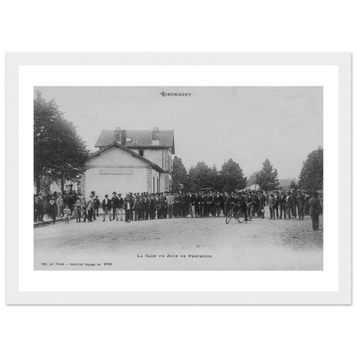 Giromagny - la Gare un jour de Pantecote