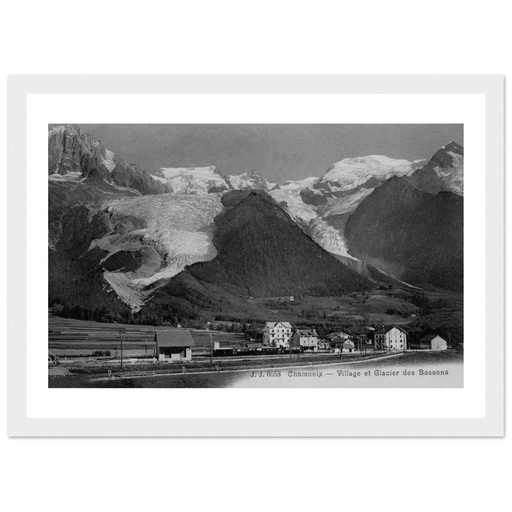 Chamonix - Village et glacier des Bossons