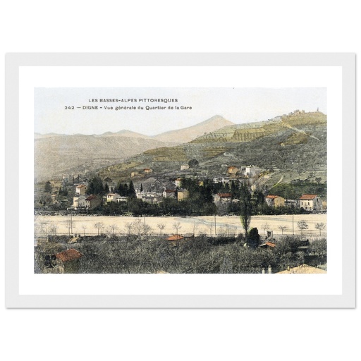 Digne - Vue generale du quartier de la Gare