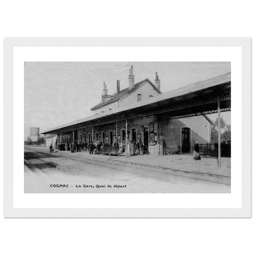 Cognac - La Gare , quai de depart