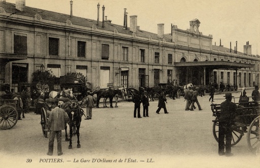 Poitiers - La Gare d'Orleans et de L'etat