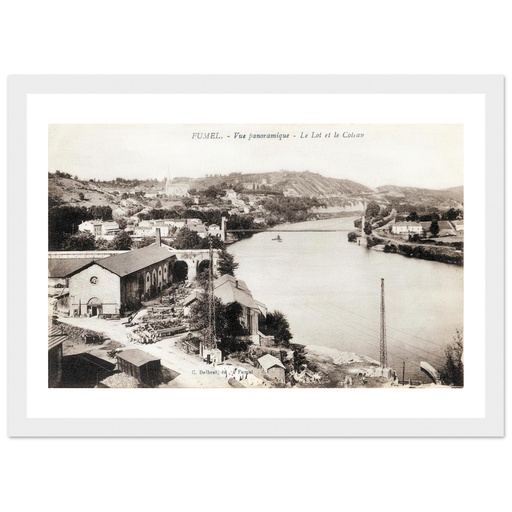 Fumel - Vue panoramique - le Lot et le Coliau