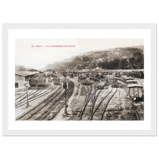 Agen - Vue d'ensemble des gares