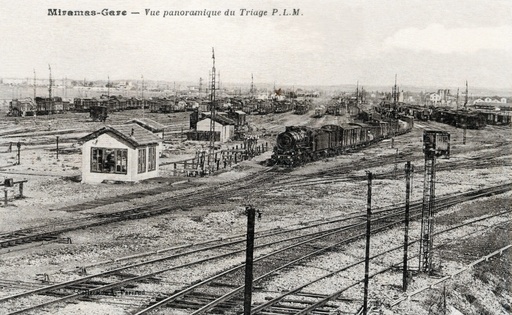 Miramas - Gare - Vue panoramique du Triage P.L.M