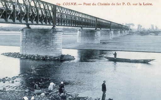 Cosne - Pont du Chemin de fer P.O Sur la Loire