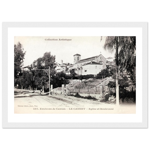 Le Cannet - Environs de Cannes - Eglise et Boulevard