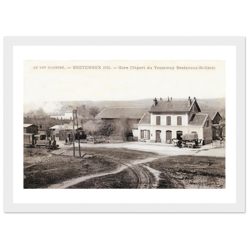 Le Lot illustre - Bretenoux - Gare, depart du tramway Bretenoux-St Cere