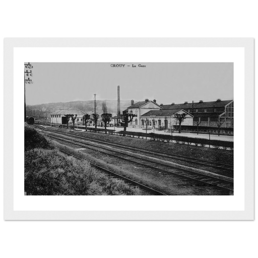 Crouy - La Gare vue interieure