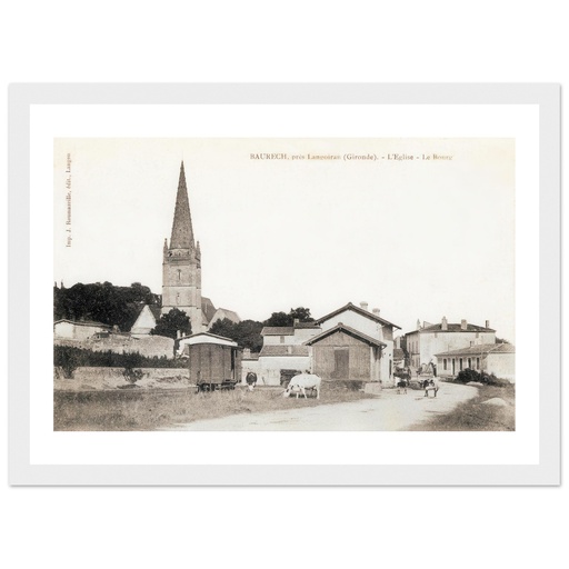 Baurech, pres de Langoiran (Gironde) - L'Eglise - Le Bourg