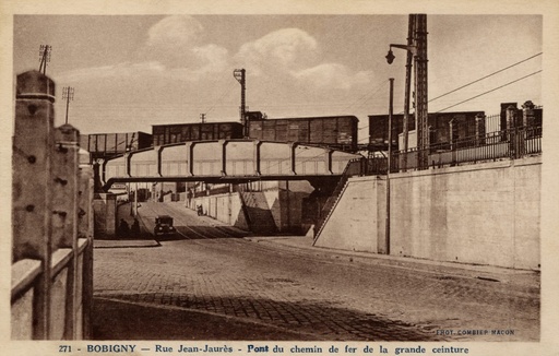 Bobigny - Rue Jean-Jaurès - pont du chemin de fer de la grande ceinture