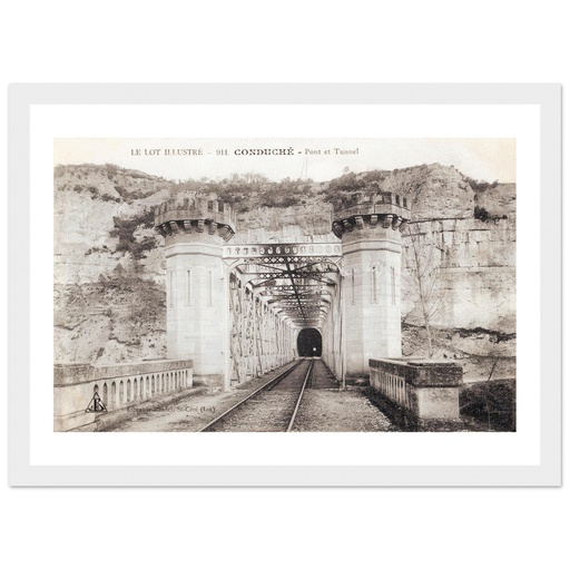 Le Lot illustre    Conduche - Pont et tunnel             Lot et Garonne - Aquitaine - France