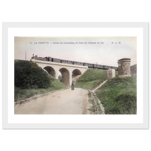 La Frette - Station de corneille et rue du Chemin de fer