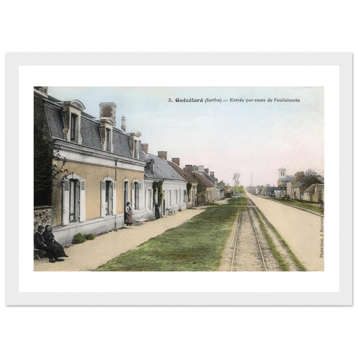Guecelard (Sarthe) - Entree par route de Fouillebard