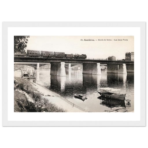 Asnières - Bords de Seine - Les Deux ponts