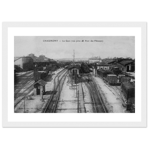 Chaumont - la Gare vue prise du pont des flaneurs