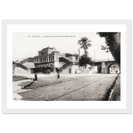 Rueil - La gare et le pont du chemin de fer