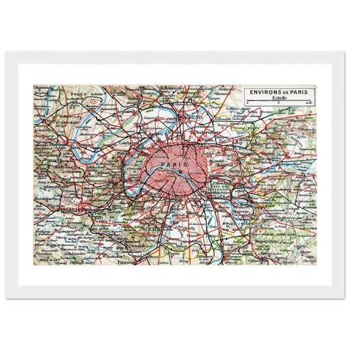 cartographie de Paris et environs
