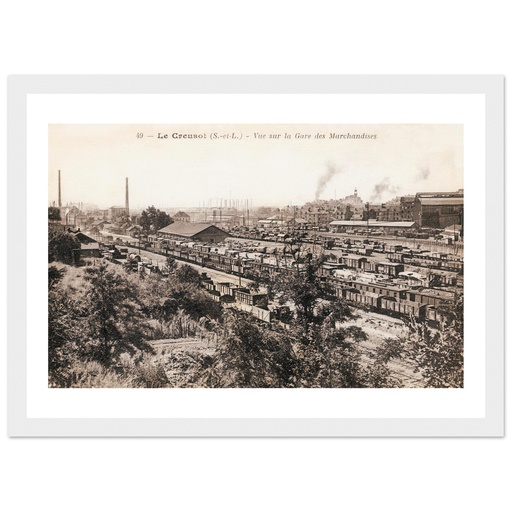 Le Creusot - Vue sur la gare des Marchandises