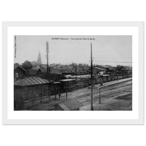 Albert - Vue prise du pont de Mailly