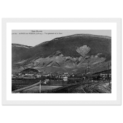 Aspres sur Buech - vue generale de la gare