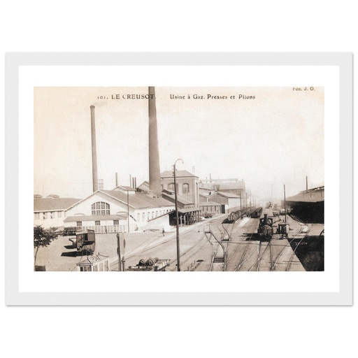 Le Creusot - Usines a Gaz - Presses et Pillons