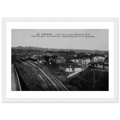 Limoges - Haute Vienne - Limousin - France - vue vers la Gare Montjovis - Nouvelle gare des trramways departementaux