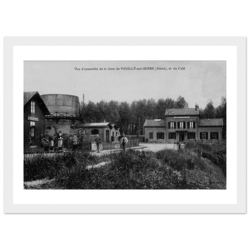Pouilly-sur-Serre - Vue D'ensemble de la Gare de Pouilly sur Serre et  du Cafe