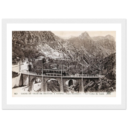 Ligne dy Tral de Menton a Sospel, le Viaduc du Carei