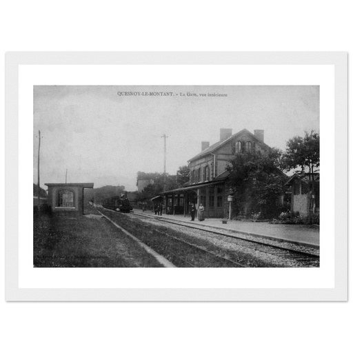 Quesnoy-le-Montant - La gare vue interieure