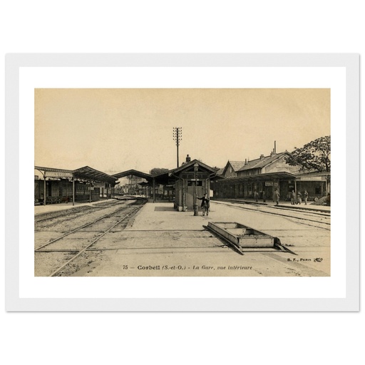Corbeil (S et O) - La Gare vue interieure