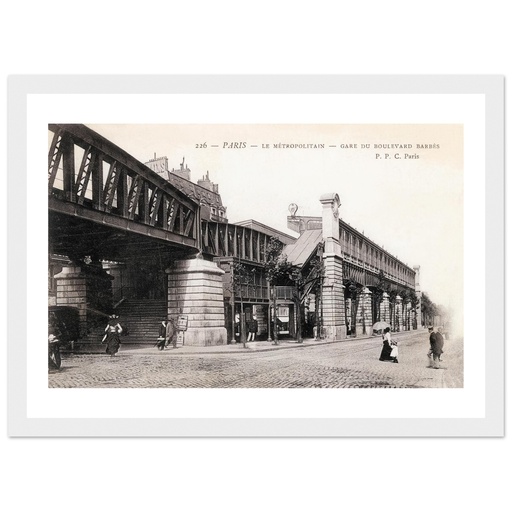 Paris - Le Metropolitain - Gare du boulevard Barbes