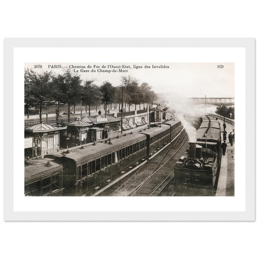 Chemin de fer de L'ouest Etat - Ligne des invalides - La Gare du Champs de Mars