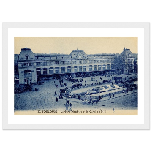 Toulouse - La Gare Matabiau et le canal du midi