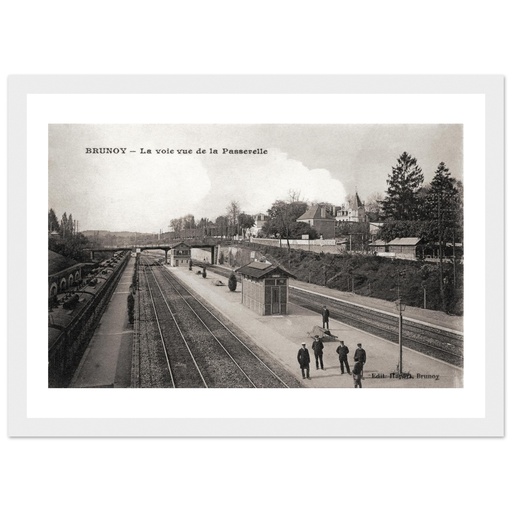 Brunoy - La Voie vue de la Passerelle