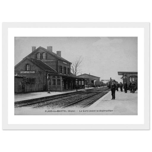Flavy-le-Martel - La Gare avant la destruction
