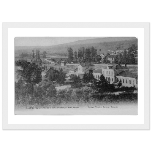 Langres - Vue de la Gare - Grande Ligne de Paris Belfort