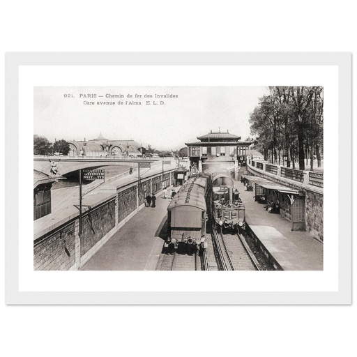 Paris - Chemin de fer - des invalides - Avenue de  l'alma