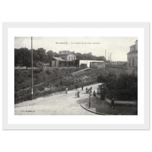 Saint-Maur-des-Fossés - La Gare et la rue Leroux