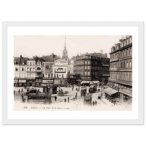 Lille - la place de a Gare
