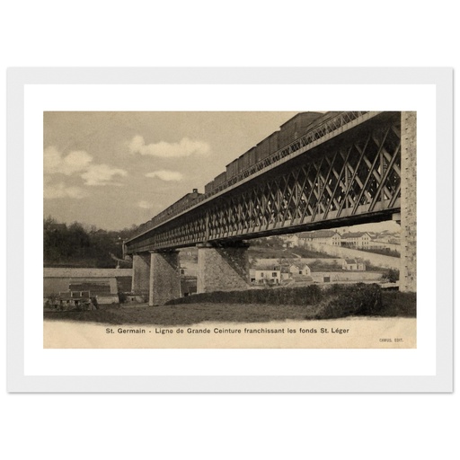 Saint Germain en Laye - Ligne de Grande Ceinture franchissant les fonds St-Leger