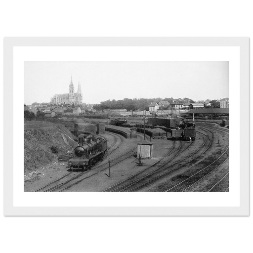 Chartres - Vue prise du pont d'Orléans