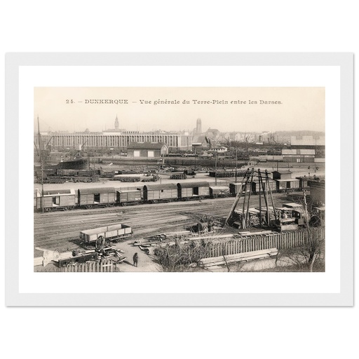 Dunkerque- vue generale du Terre-Plein et des Darses