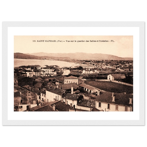St Raphael - Var - PACA - France - Vue sur le quartier des Sables et l'Aviation