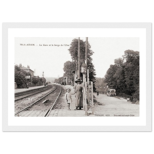 Isle-Adam - La Gare et la berge de l Oise