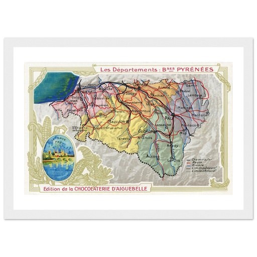Basses Pyrenees -Cartographie - departements