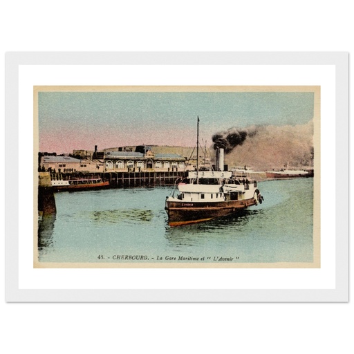 Cherbourg - la Gare maritime et Cherbourg